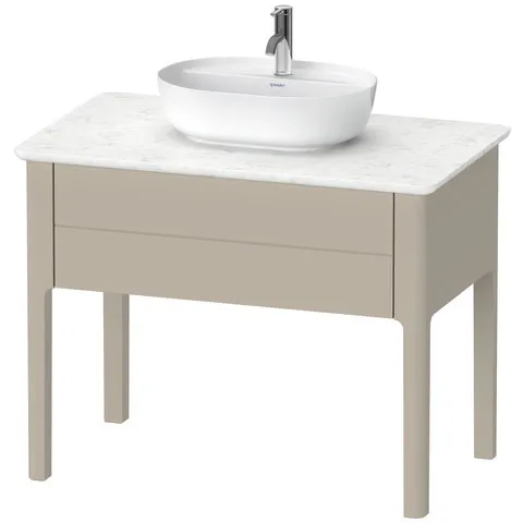 Duravit Waschtischunterschrank bodenstehend „Luv“ 93,8 × 74,3 × 57 cm Taupe Seidenmatt Duravit Waschtischunterschrank bodenstehend „Luv“ 93,8 × 74,3 × 57 cm Taupe Seidenmatt