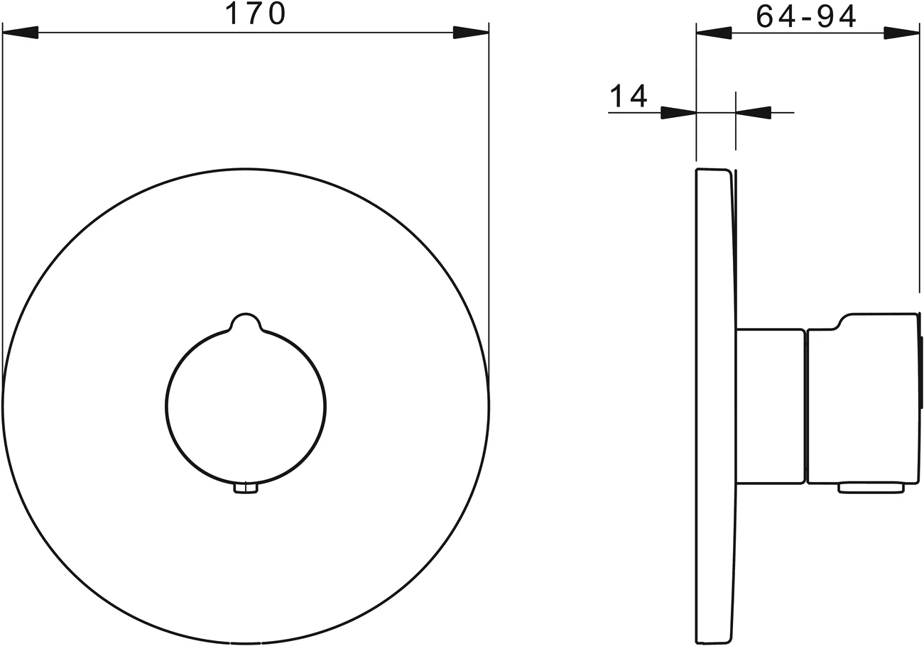 HansaHOME Duscharmatur Fertigmontageset für Brausebatterie 8860 Rosette rund Chrom HansaHOME Duscharmatur Fertigmontageset für Brausebatterie 8860 Rosette rund Chrom