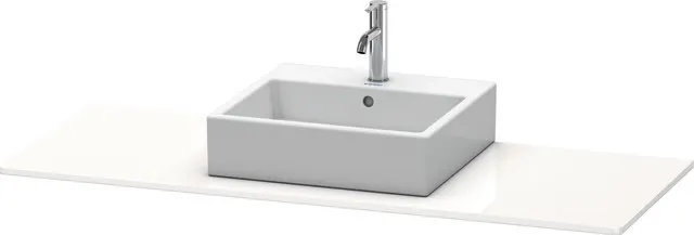 Duravit Konsole „XSquare“ Ausschnitte: 1 / Becken: mittig / Farbe: Schwarz Hochglanz / Größe: 140 × 55 × 1,6 cm / Oberfläche: Lack Duravit Konsole „XSquare“ Ausschnitte: 1 / Becken: mittig / Farbe: Schwarz Hochglanz / Größe: 140 × 55 × 1,6 cm / Oberfläche: Lack
