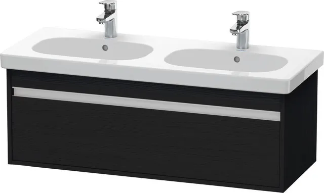 Duravit Waschtischunterschrank wandhängend „Ketho“ 115 × 41 × 45,5 cm Eiche Schwarz
