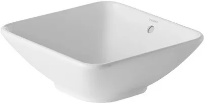 Aufsatzbecken Bacino 420 mm quadratisch, mit ÜL, ohne HLB, weiß Größe: 42 × 42 cm Aufsatzbecken Bacino 420 mm quadratisch, mit ÜL, ohne HLB, weiß Größe: 42 × 42 cm