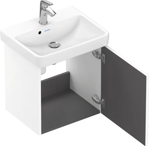 Duravit Waschtischunterschrank wandhängend „No.1“ 44 × 47,8 × 38,6 cm in Beton Matt