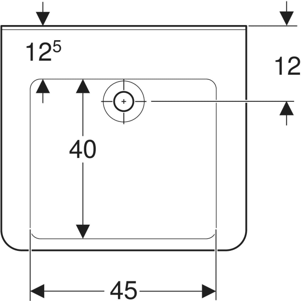 Waschbecken „Renova Comfort“ in weiß alpin