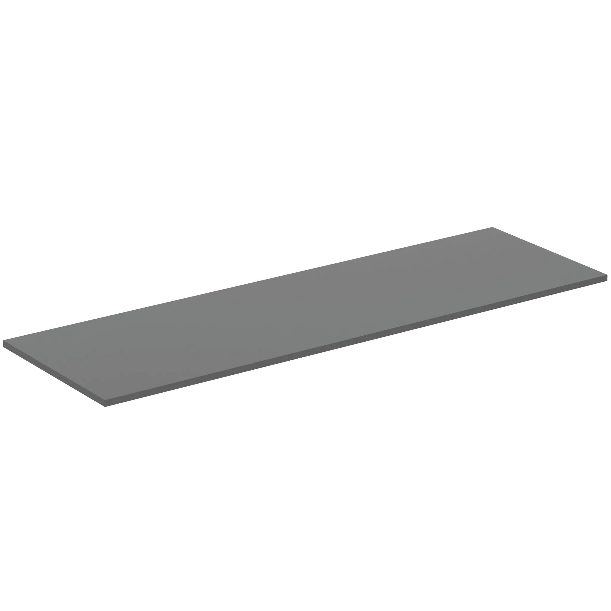 Waschtischplatte i.life B ohne Ausschnitt 1604x506x18mm Weiß matt