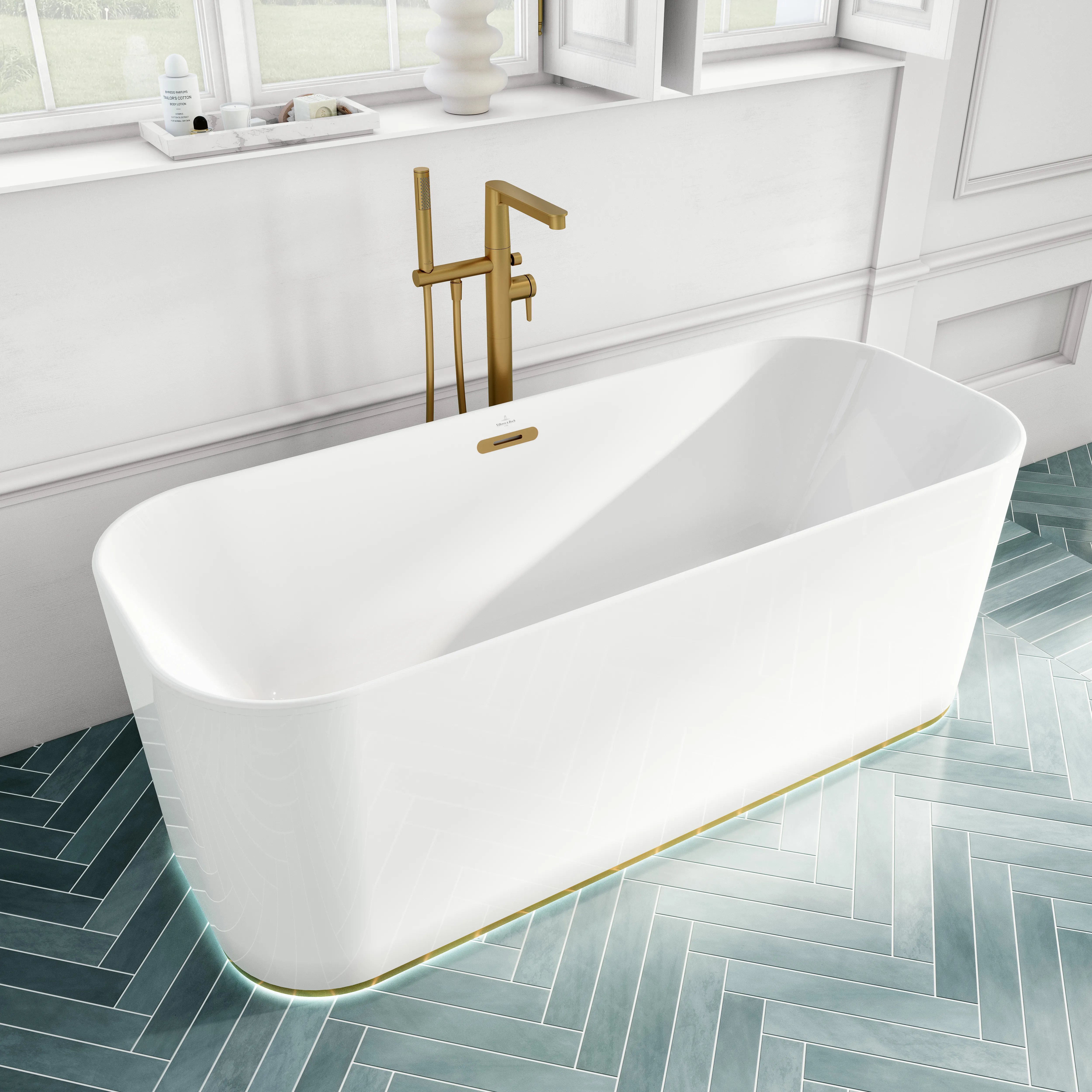 Villeroy & Boch Badewanne „Finion“ freistehend rechteck 170 × 70 cm in Weiß Alpin Villeroy & Boch Badewanne „Finion“ freistehend rechteck 170 × 70 cm in Weiß Alpin