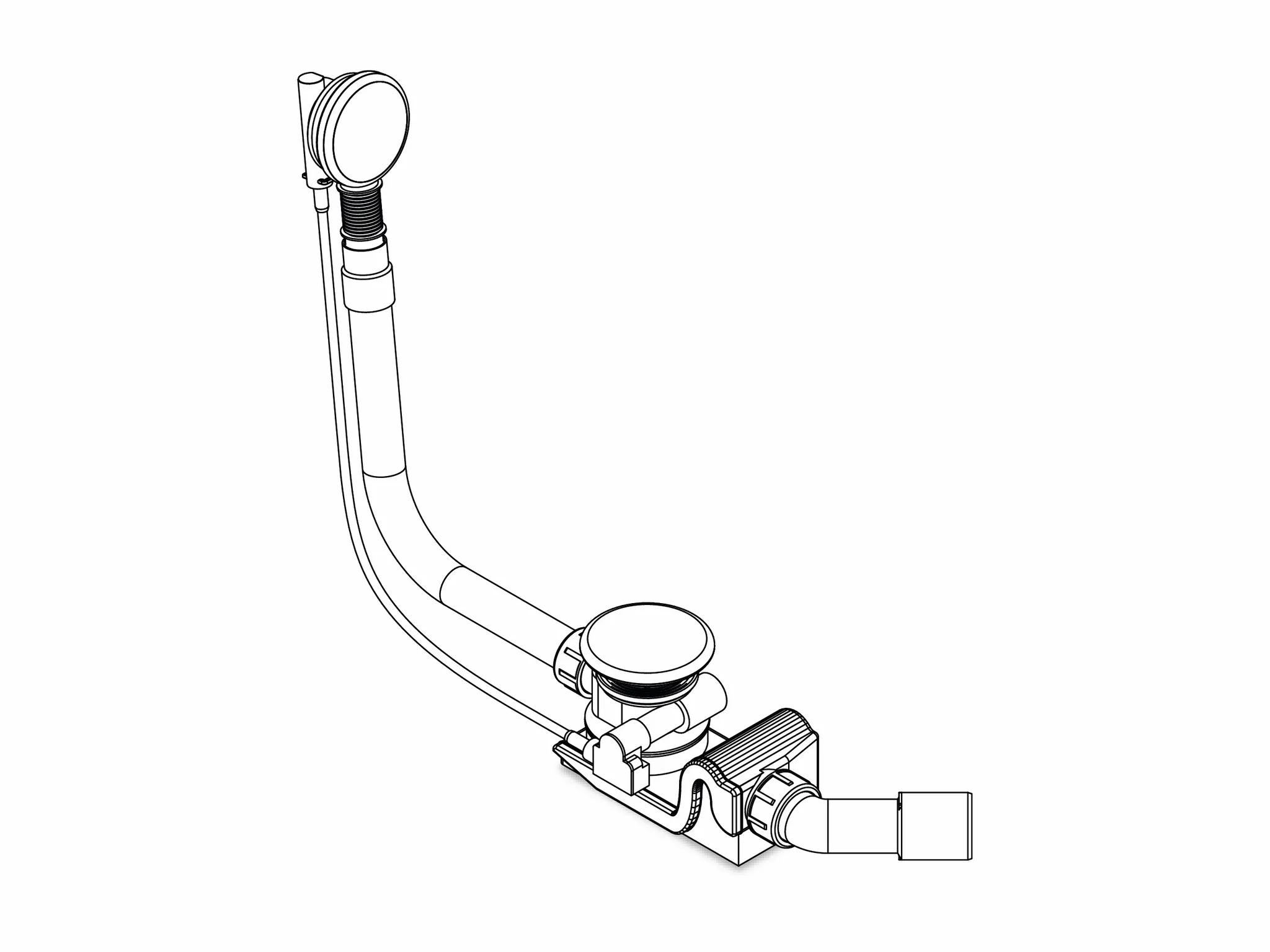 Kaldewei Ablaufgarnitur mit emaillierter Ablaufabdeckung Modell 4040 „Centro Duo“, „Ellipso Duo“ in alpinweiß