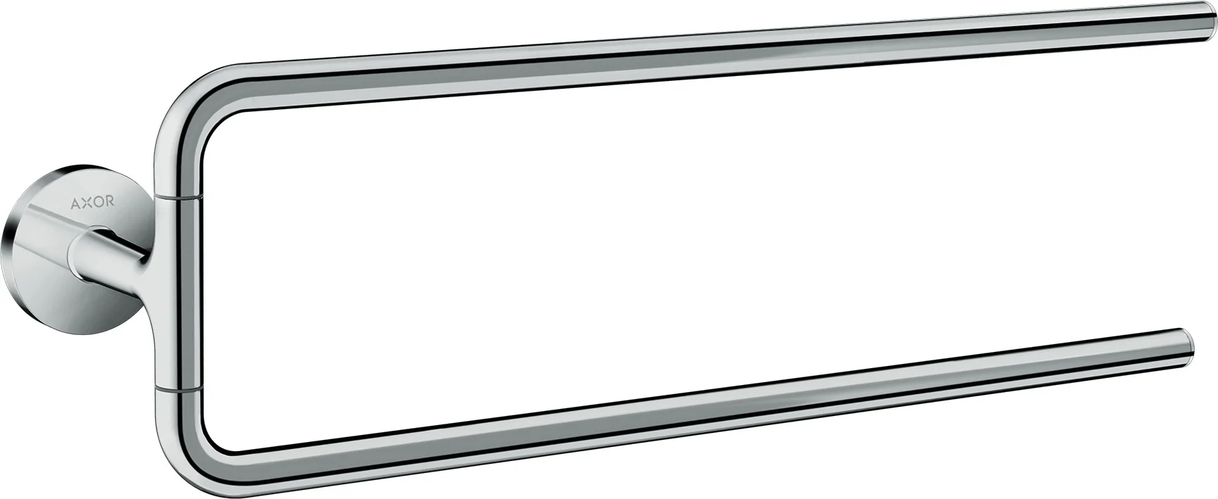 Hansgrohe AXOR Universal Circular Handtuchhalter zweiarmig, Chrom, 490 mm, schwenkbar Hansgrohe AXOR Universal Circular Handtuchhalter zweiarmig, Chrom, 490 mm, schwenkbar