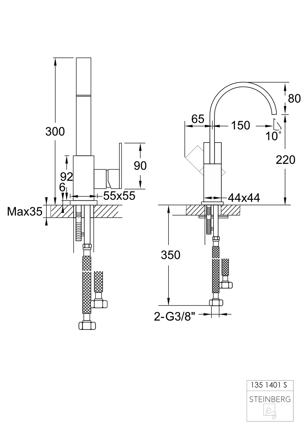 Serie 135 Waschtisch-Einhebelmischbatterie, schwenkbarer Auslauf ohne Ablaufgarnitur, Ausladung: 15 cm Serie 135 Waschtisch-Einhebelmischbatterie, schwenkbarer Auslauf ohne Ablaufgarnitur, Ausladung: 15 cm