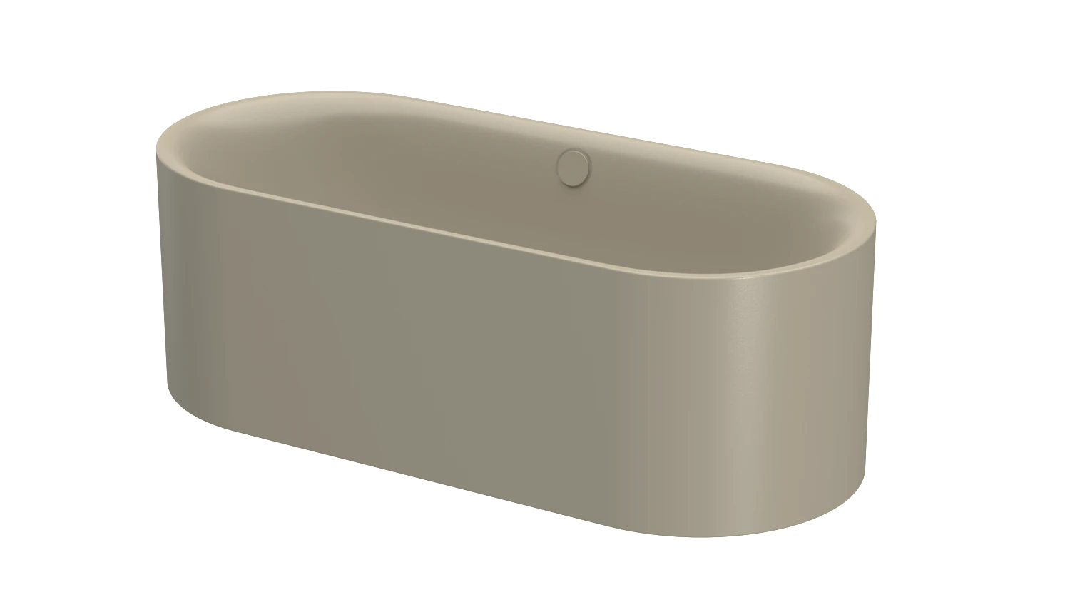 Bette oval Badewanne „BetteLux Oval Silhouette“ 170 × 75 cm in Cashmere