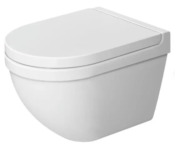Duravit WC-Sitz „Starck 3“ 37 × 43,6 × 3,8 cm in, Scharniere Edelstahl Duravit WC-Sitz „Starck 3“ 37 × 43,6 × 3,8 cm in, Scharniere Edelstahl