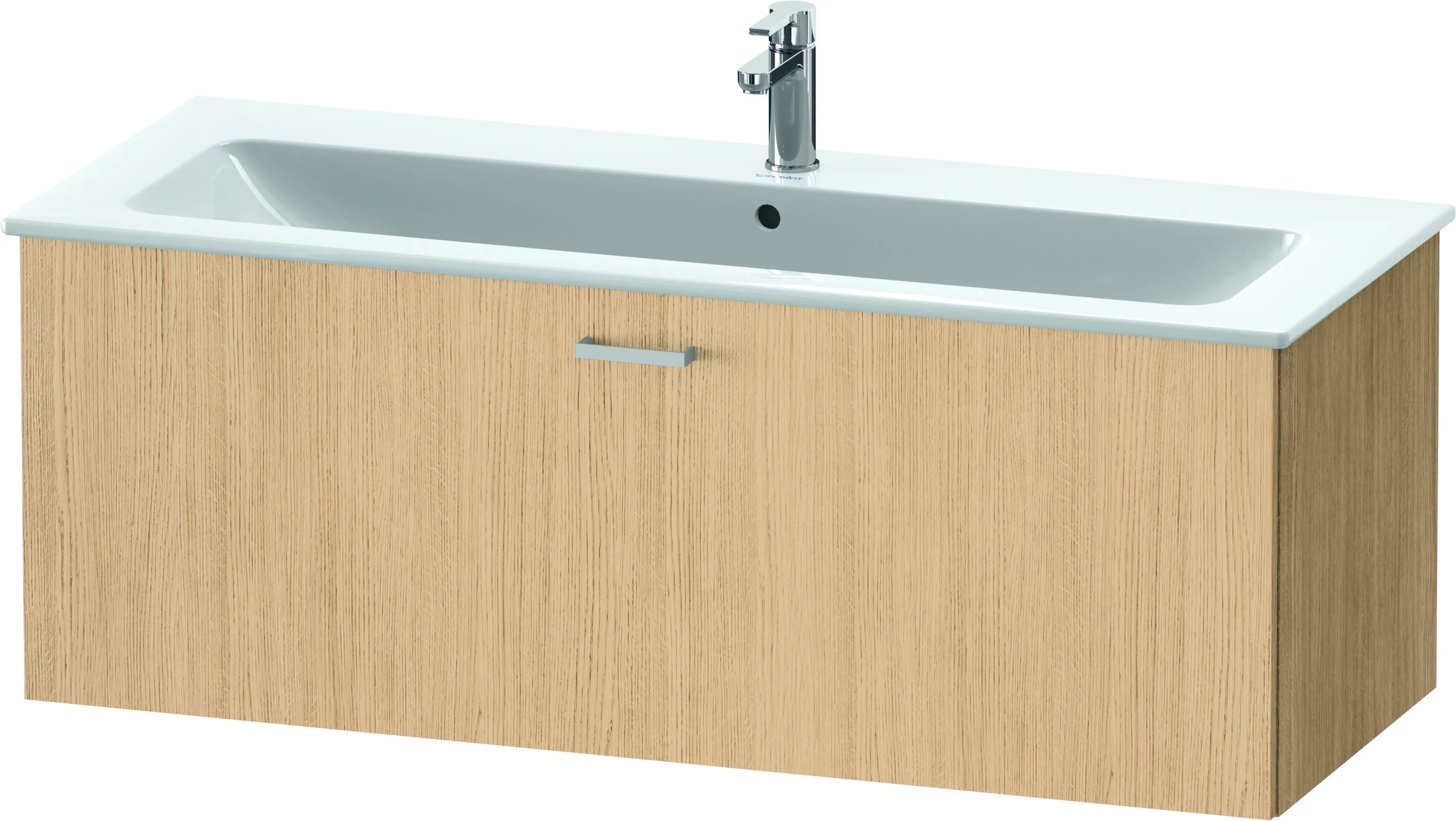 Duravit Waschtischunterschrank wandhängend „XBase“ 120 × 44 × 47,5 cm in Eiche Natur