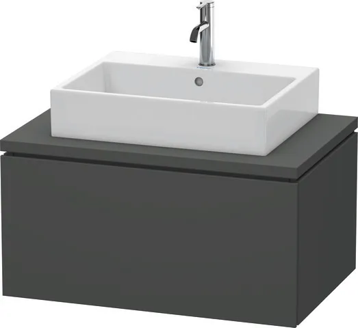 Duravit Waschtischunterschrank wandhängend „L-Cube“ 82 × 40 × 54,7 cm Graphit Matt Duravit Waschtischunterschrank wandhängend „L-Cube“ 82 × 40 × 54,7 cm Graphit Matt