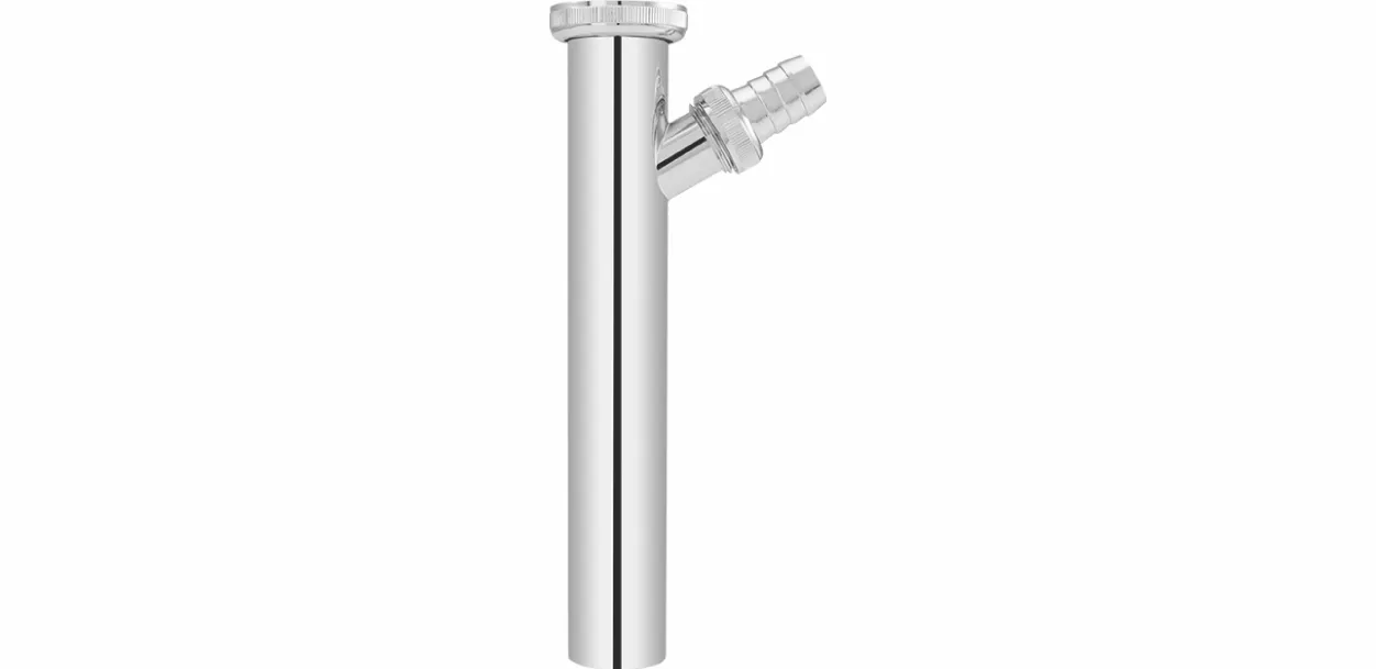 Verstellrohr Edelstahl vc 32 x 200 mm mit Schlauchverschraubung 3/4″