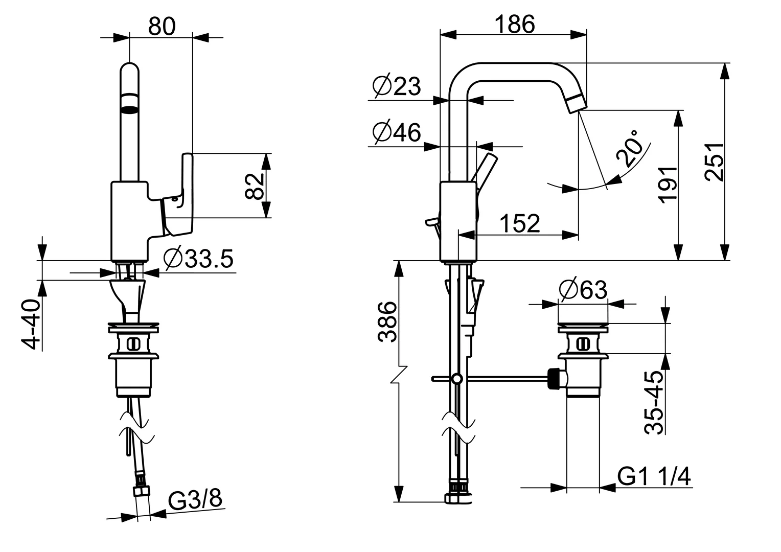 HA Einhebelmischer Waschtischbatterie HANSAPALENO 5637 Ablaufgarnitur mit Zugstange Ausladung 152 mm DN15 Chrom HA Einhebelmischer Waschtischbatterie HANSAPALENO 5637 Ablaufgarnitur mit Zugstange Ausladung 152 mm DN15 Chrom