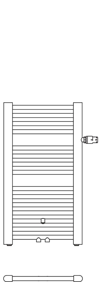 Kermi Heizkörper „Basic® plus“ 52,4 × 117,2 cm in Graphit Metallic