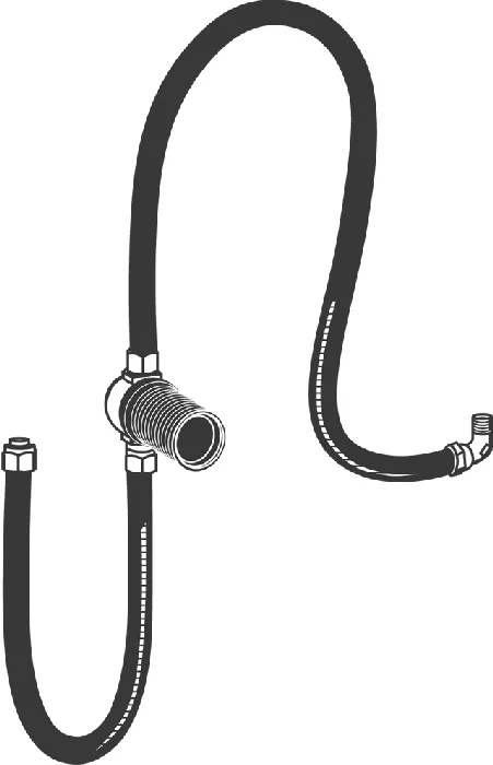 Anschlussgarnitur Talentofill 28995, DN 20, mit 3,5 m-flexiblem Anschlussrohr (2 teilig) Anschlussgarnitur Talentofill 28995, DN 20, mit 3,5 m-flexiblem Anschlussrohr (2 teilig)