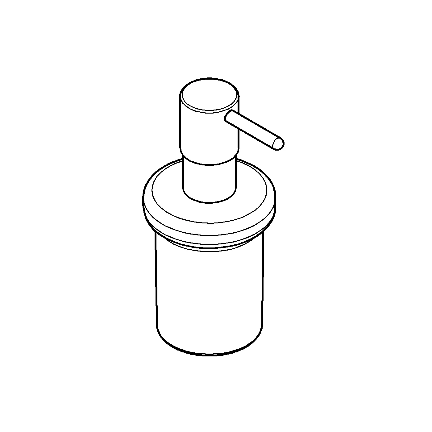 Grohe Essentials Seifenspender 40394_1, Material Glas/Metall, nickel gebürstet Grohe Essentials Seifenspender 40394_1, Material Glas/Metall, nickel gebürstet