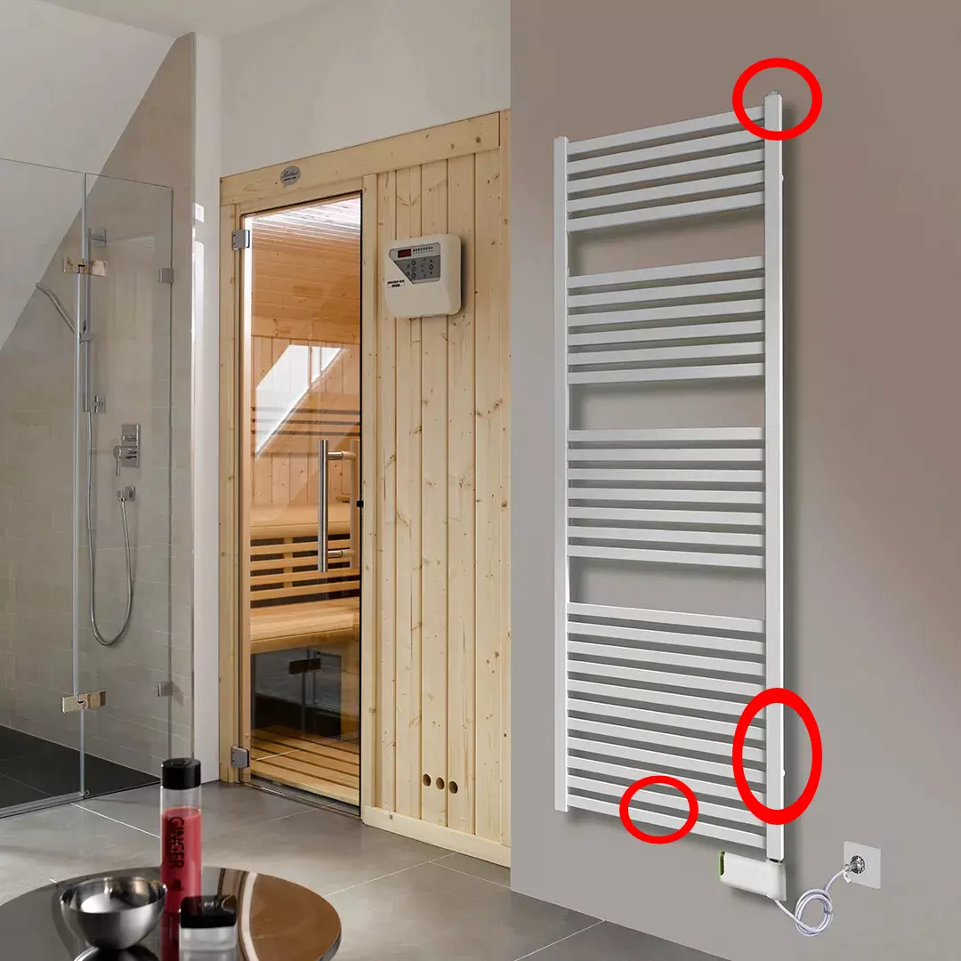 BEMM Design-Elektroheizkörper „Mido Q NOW EK“ 58 × 181,8 cm in Weiß BMQ181058SWE10N - B-Ware, Sonderangebot