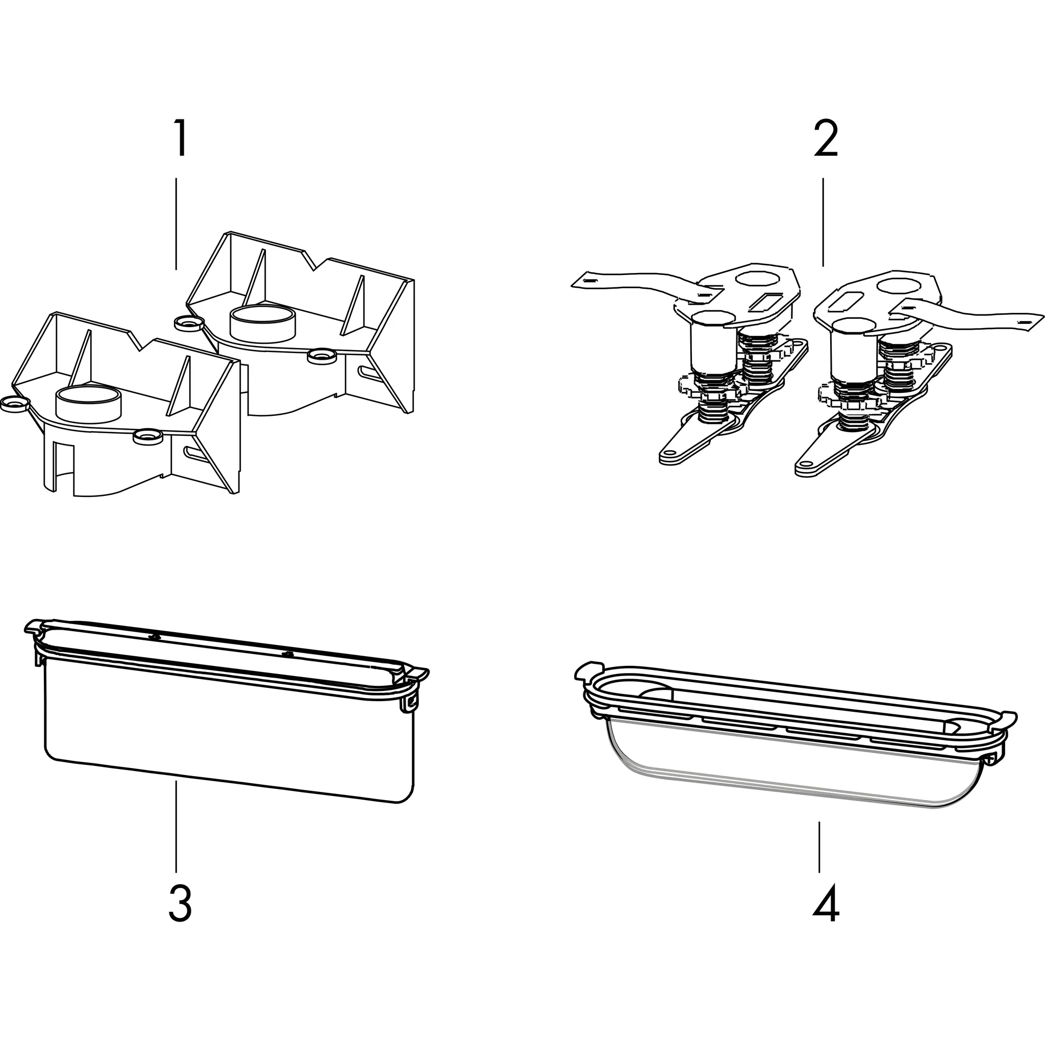 uBox universal GK für Duschrinnen Ablaufgehäuse für vertikale Installation