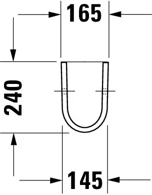 Halbsäule Starck 3 für 030050,075045,030160,030155, weiß