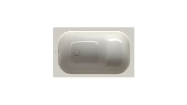 Bette Badewanne Rechteck Step Flax, 1050 x 650 mm, 30 mm Randhöhe, glasierter Titan-Stahl, schallreduzierende Antidröhn-Matte, 1-Sitzer