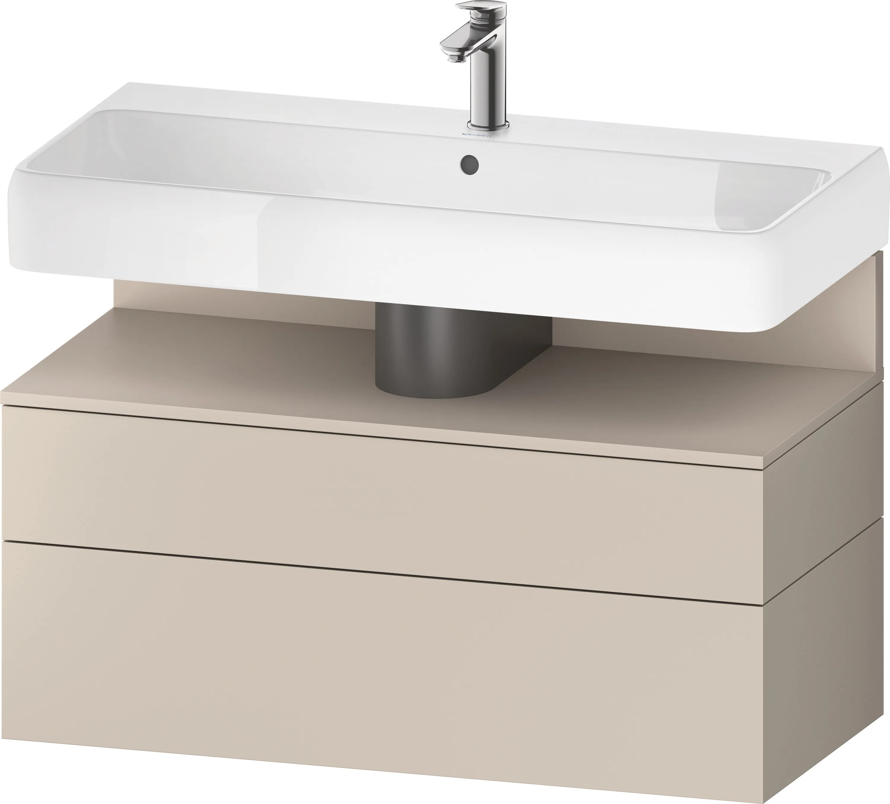 Duravit Waschtischunterschrank wandhängend „Qatego“ 99 × 59 × 47 cm, ohne Beleuchtung