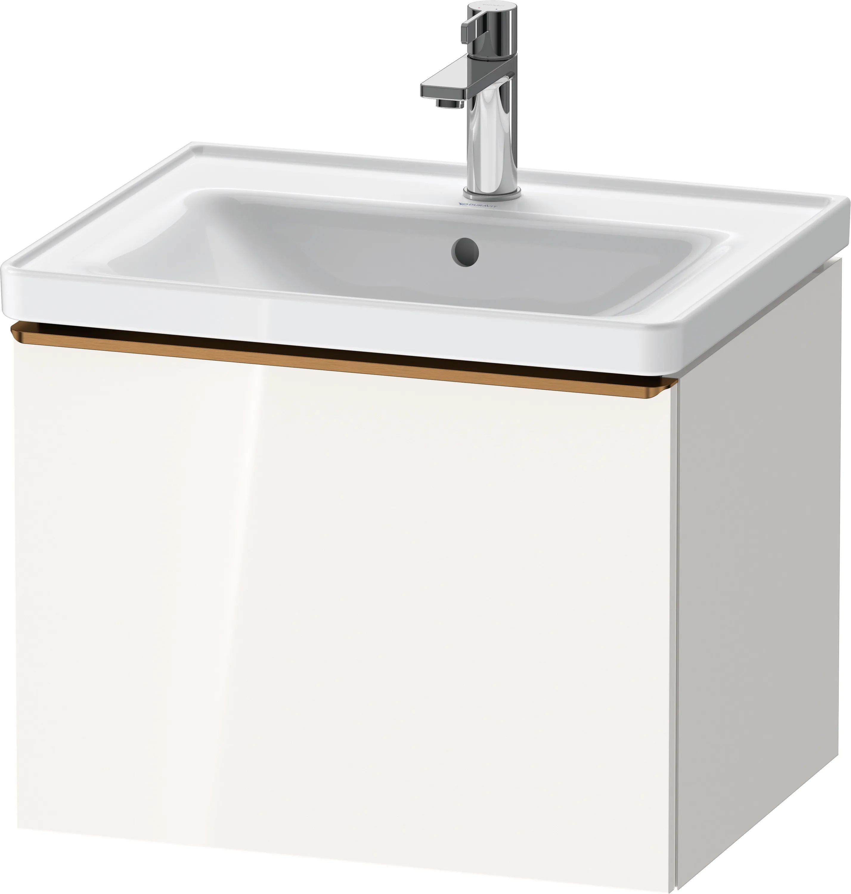 Duravit Waschtischunterschrank wandhängend „D-Neo“ 58,4 × 44 × 45,2 cm Weiß Hochglanz