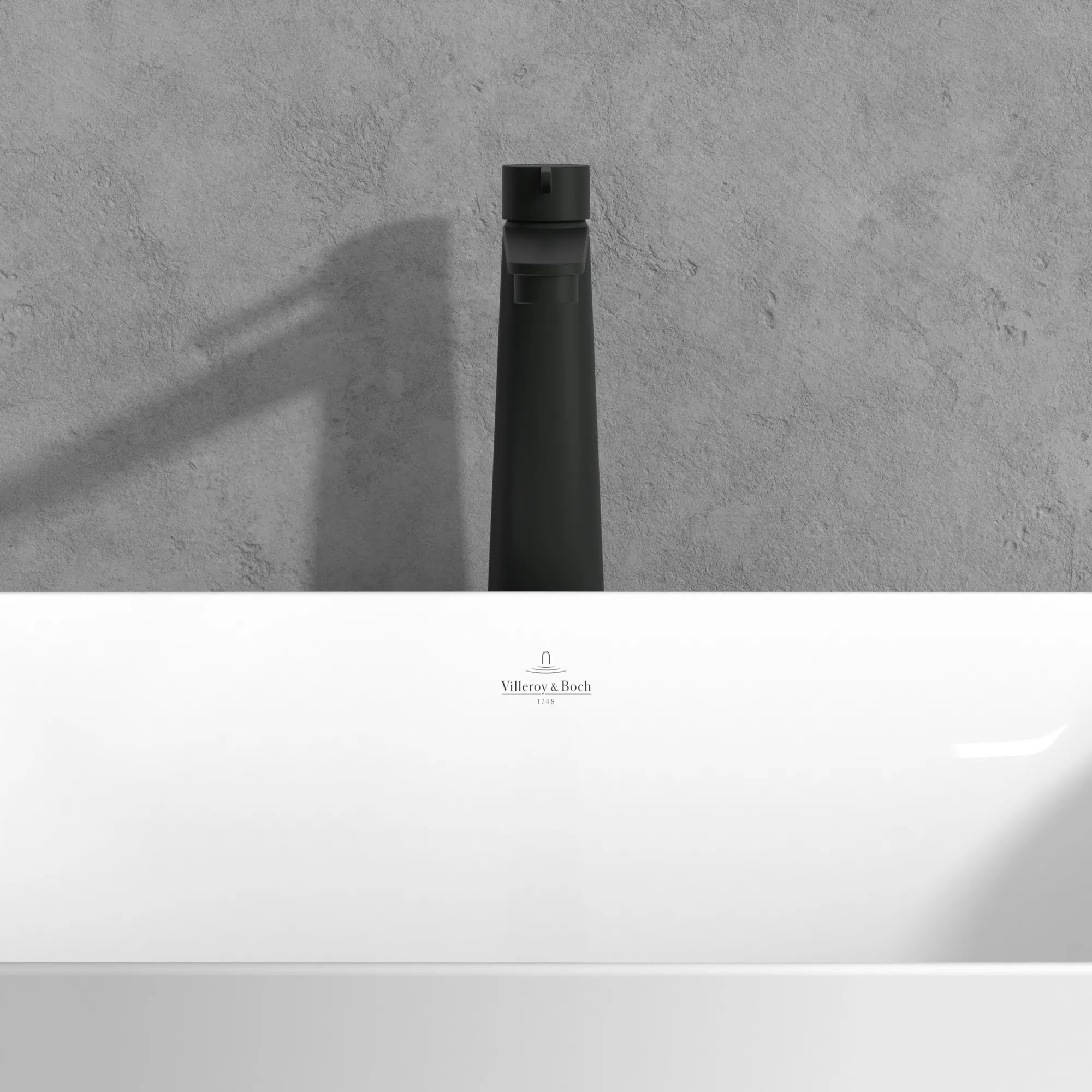 Einhand-Waschtischarmatur „Conum“ 21,5 cm Ausladung 179 mm in Matt Black Einhand-Waschtischarmatur „Conum“ 21,5 cm Ausladung 179 mm in Matt Black