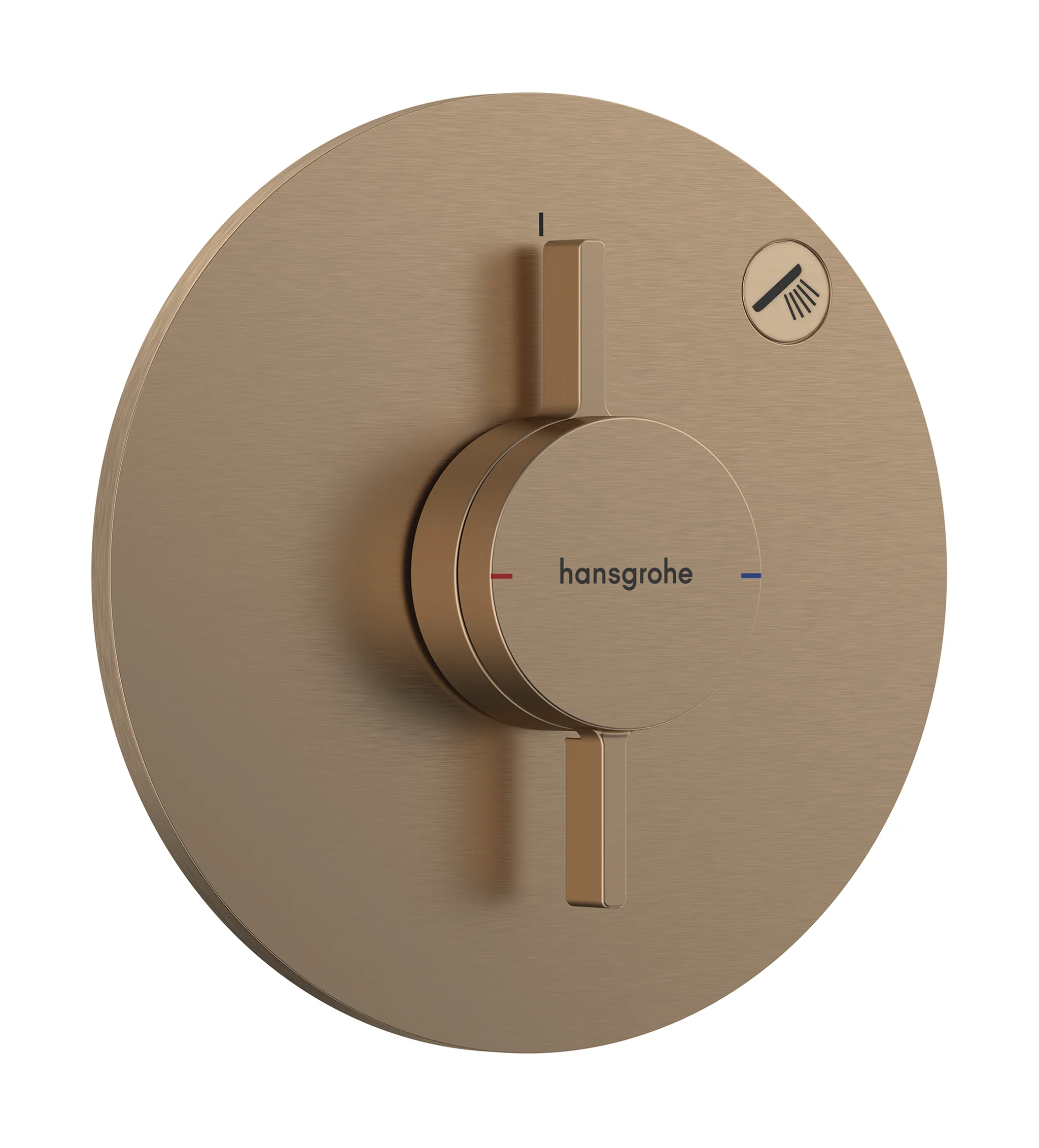 Hansgrohe DuoTurn S Mischer Unterputz 1 Verbraucher Brushed Bronze, flache Rosette, einfache Installation, mit Taste Handbrause Hansgrohe DuoTurn S Mischer Unterputz 1 Verbraucher Brushed Bronze, flache Rosette, einfache Installation, mit Taste Handbrause