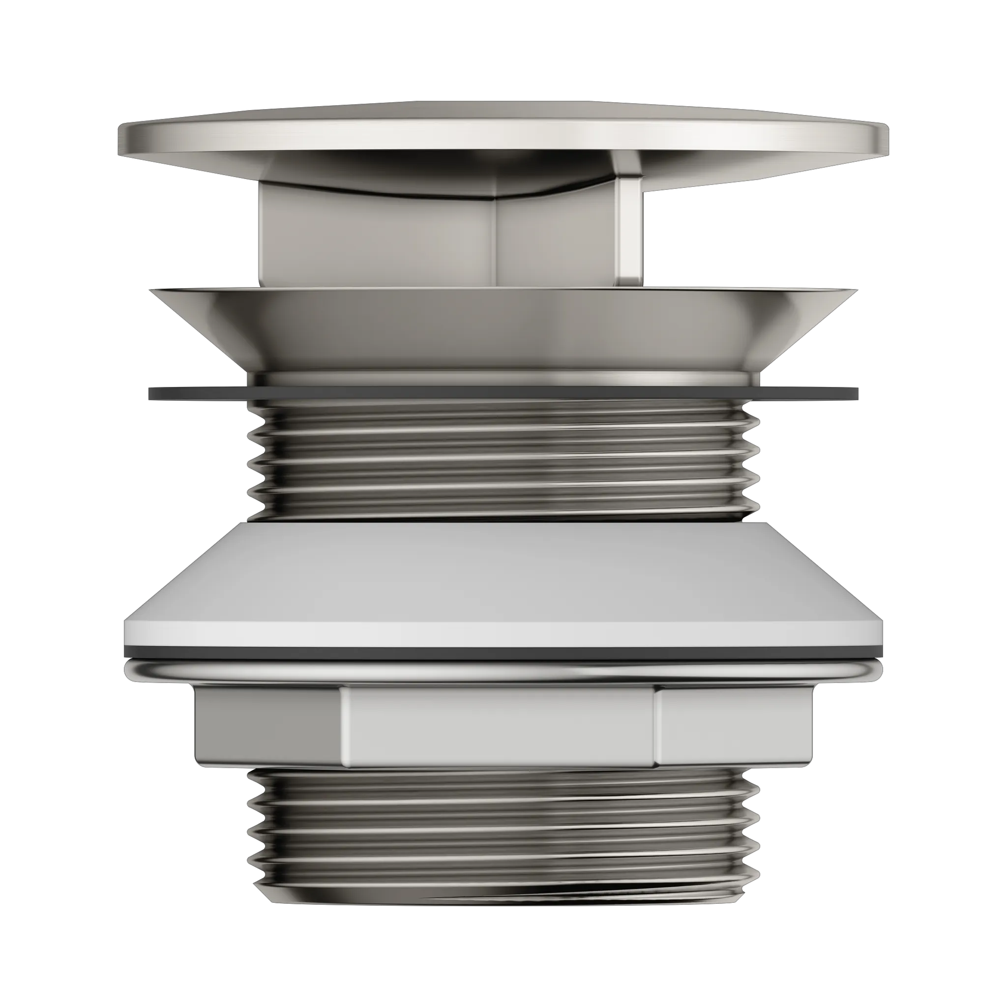 Armaturenzubehör 59904050000 Schaftventil G 1 1/4 mit Haube Nickel gebürstet Armaturenzubehör 59904050000 Schaftventil G 1 1/4 mit Haube Nickel gebürstet