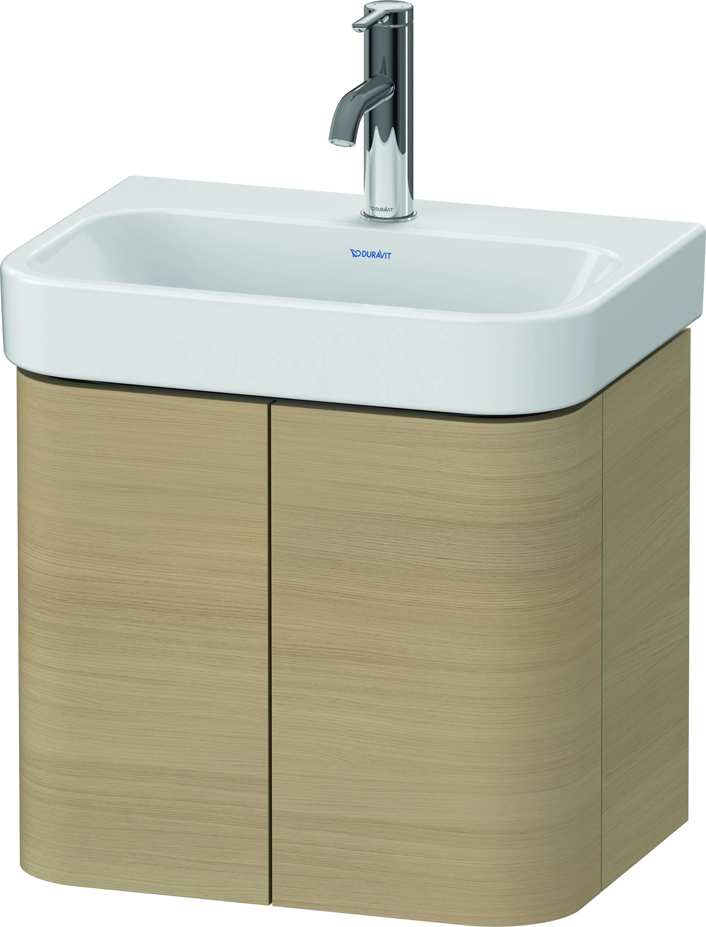 Duravit Waschtischunterschrank wandhängend „Happy D.2 Plus“ 47,5 × 41,5 × 35 cm Mediterrane Eiche