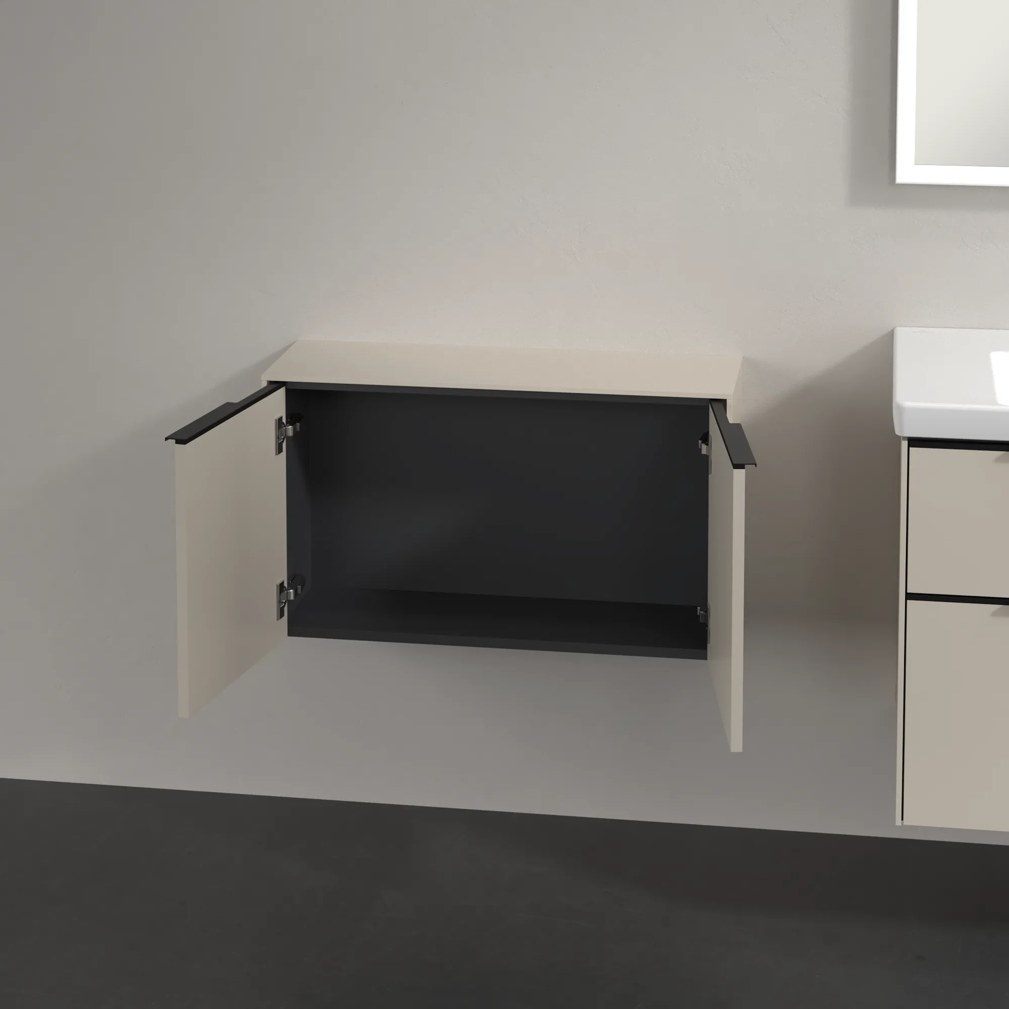Villeroy & Boch Subway 3.0 Sideboard, Cashmere Grey, 728 x 423 x 240 mm, 2 Türen, SoftClosing