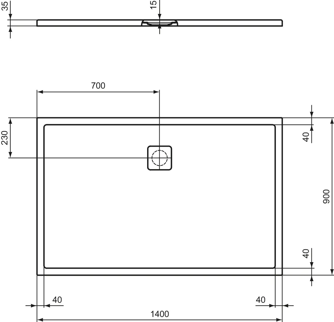 Ideal Standard Duschwanne „UltraFlatEvo“ Ideal Standard Duschwanne „UltraFlatEvo“