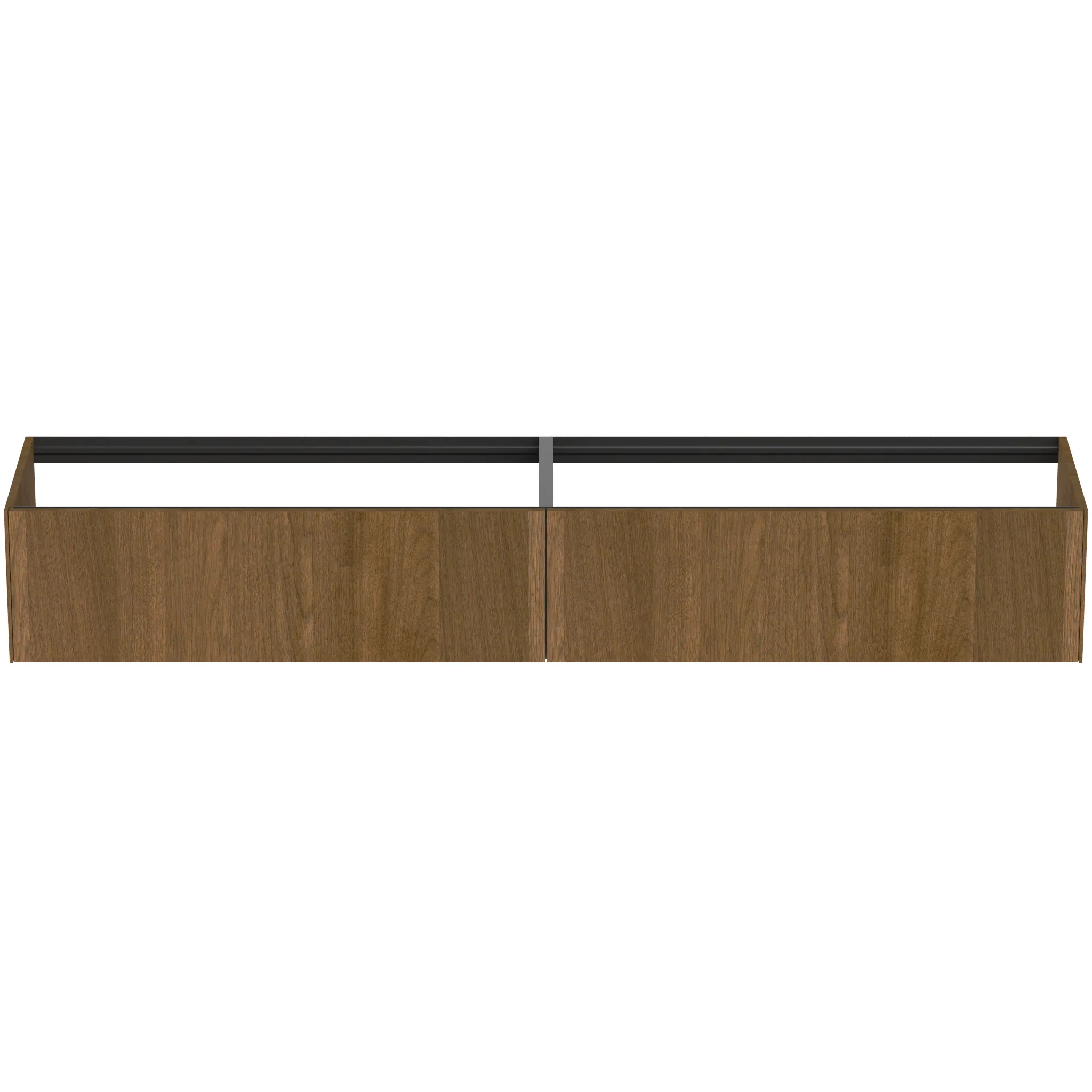 Ideal Standard Waschtischunterschrank „Conca“ 238,5 × 36 × 50,5 cm Walnuss dunkel Furnier Ideal Standard Waschtischunterschrank „Conca“ 238,5 × 36 × 50,5 cm Walnuss dunkel Furnier
