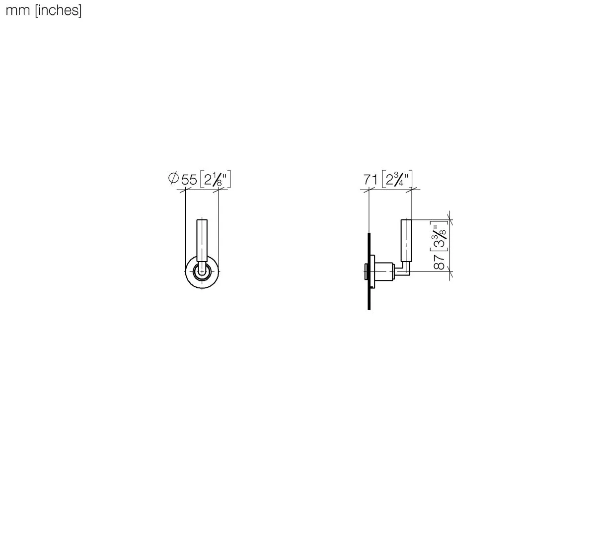 Unterputzventil rechtsschließend TARA Chrom 36608882 Unterputzventil rechtsschließend TARA Chrom 36608882