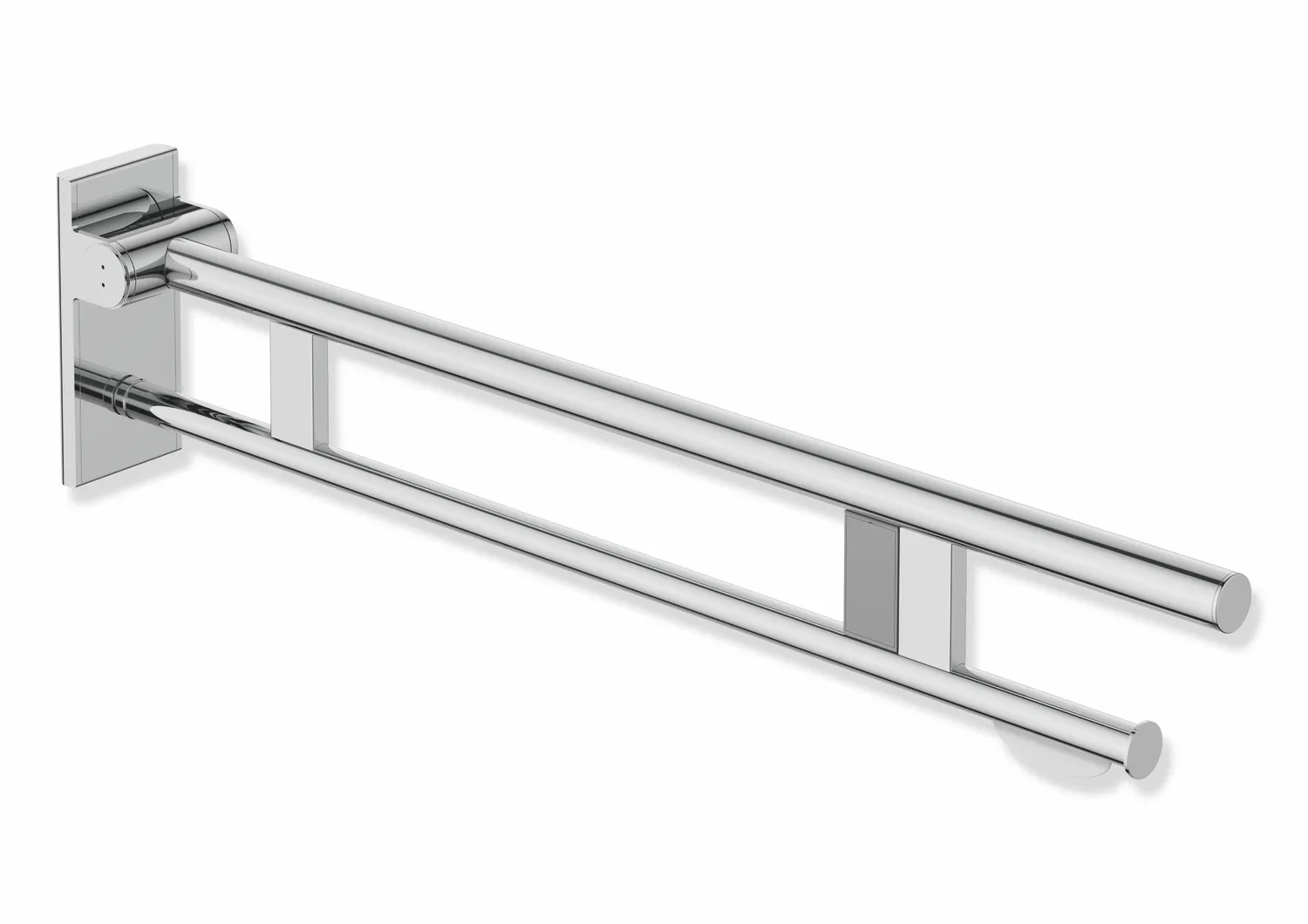 HEWI System 900 Mobiler Stützklappgriff Duo, Design A, Edelstahl, verchromt, Ausladung 900 mm HEWI System 900 Mobiler Stützklappgriff Duo, Design A, Edelstahl, verchromt, Ausladung 900 mm