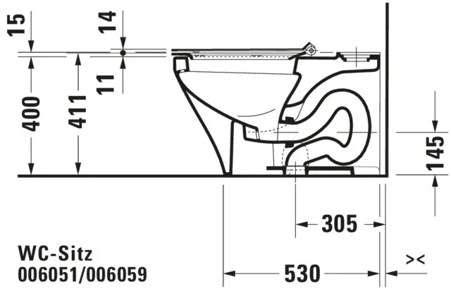 Duravit WC-Sitz „DuraStyle“ 35,9 × 48,9 × 5,4 cm