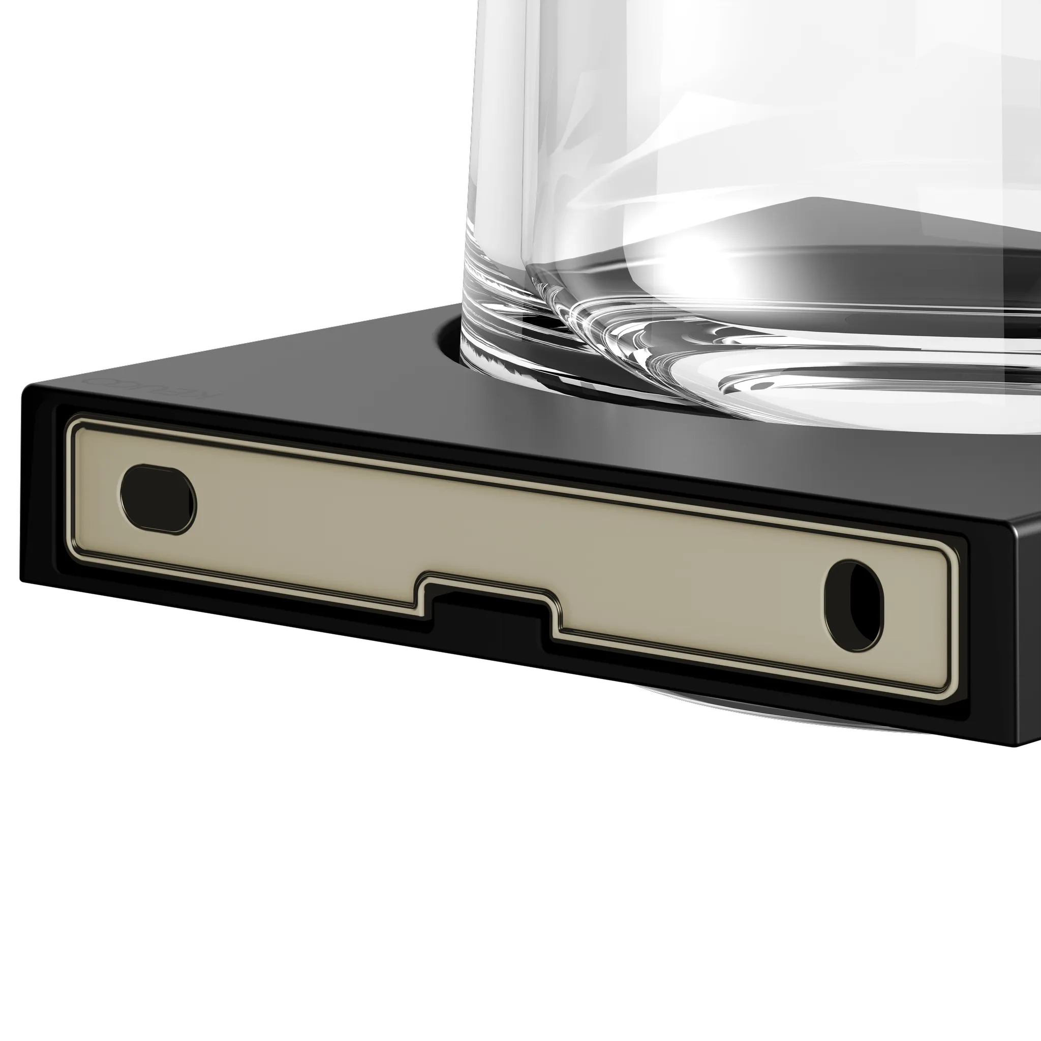Edition 11 11150379000 Glashalter mit Echtkristall-Glas schwarz matt Edition 11 11150379000 Glashalter mit Echtkristall-Glas schwarz matt