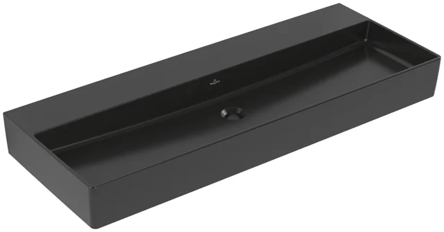 Wandwaschtisch geschliffen „Memento 2.0“, ohne Überlauf, ohne Hahnlochbohrung 120 × 47 cm in Ebony Wandwaschtisch geschliffen „Memento 2.0“, ohne Überlauf, ohne Hahnlochbohrung 120 × 47 cm in Ebony