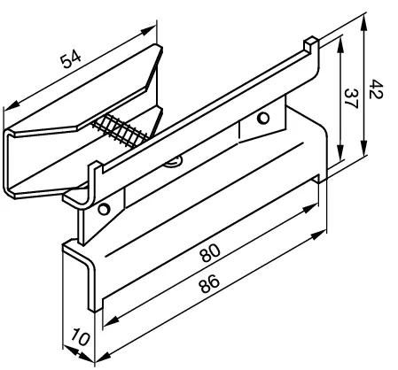 Zubehör Halter Badheizkörper weiß RAL 9016