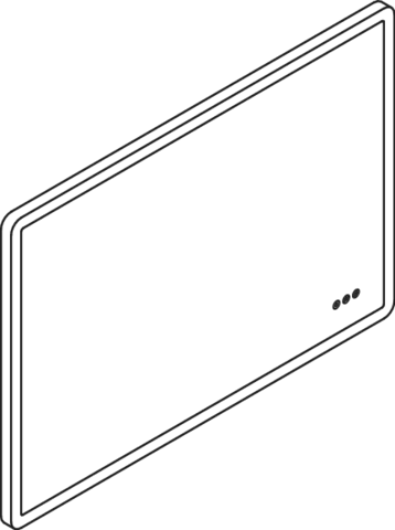 LED Lichtspiegel, Floatglas, Rahmen Aluminium pulverbeschichtet, rechteckig, Breite 1004 mm, Höhe 704 mm, umlaufend mit LED-Hinterleuchtung, in Farbe DC (Schwarz tiefmatt) LED Lichtspiegel, Floatglas, Rahmen Aluminium pulverbeschichtet, rechteckig, Breite 1004 mm, Höhe 704 mm, umlaufend mit LED-Hinterleuchtung, in Farbe DC (Schwarz tiefmatt)