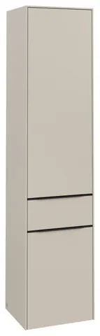 Villeroy & Boch Hochschrank mit Schublade „Subway 3.0“ 40 × 171 × 36,2 × 36,2 cm 2 Türen, 1 Auszug, 1 × fixer Fachboden, Anschlag: rechts, 3 × Glasfachboden, 2 Türen, Anschlag rechts