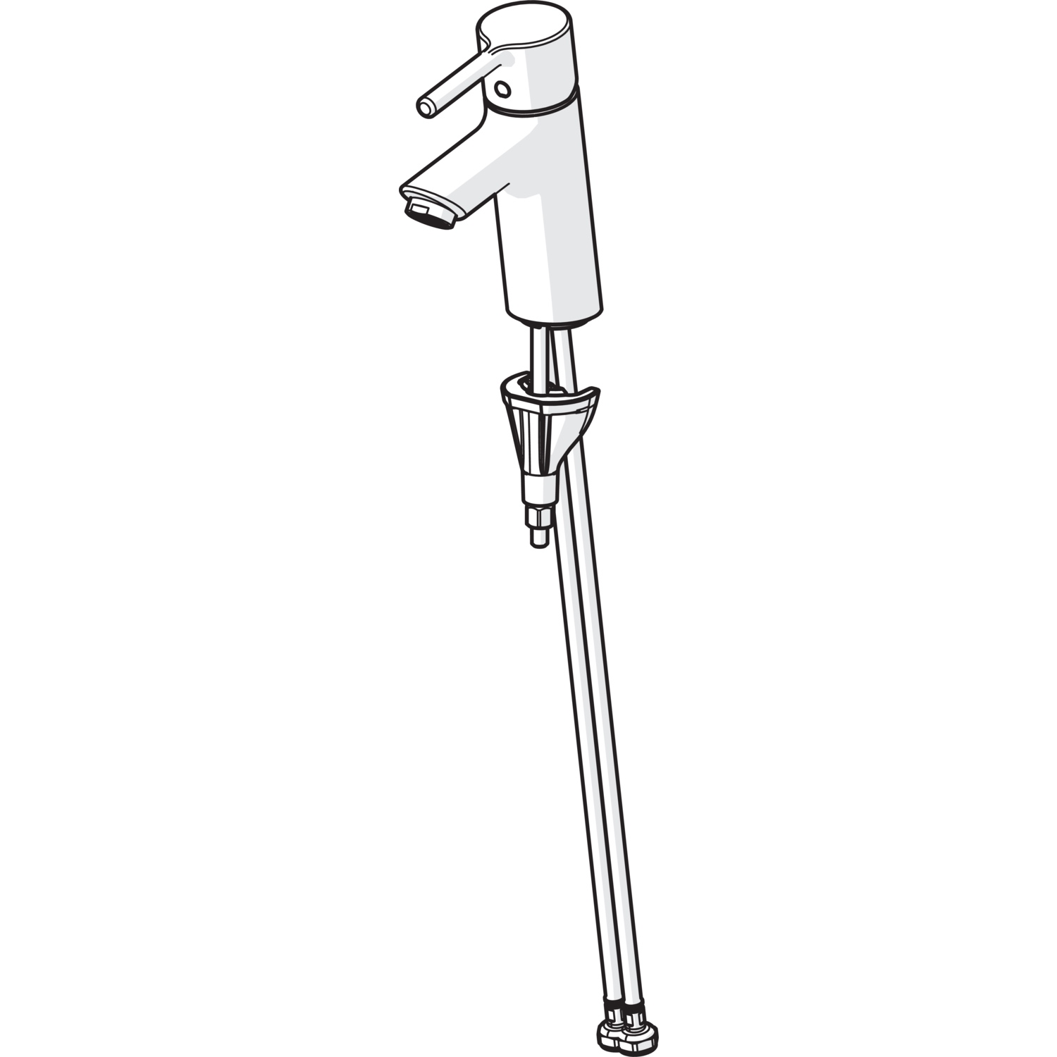 HansaVANTIS EHM Waschtischbatterie HansaVANTIS 5242 Ausladung 109 mm Chrom Pinhebel HansaVANTIS EHM Waschtischbatterie HansaVANTIS 5242 Ausladung 109 mm Chrom Pinhebel