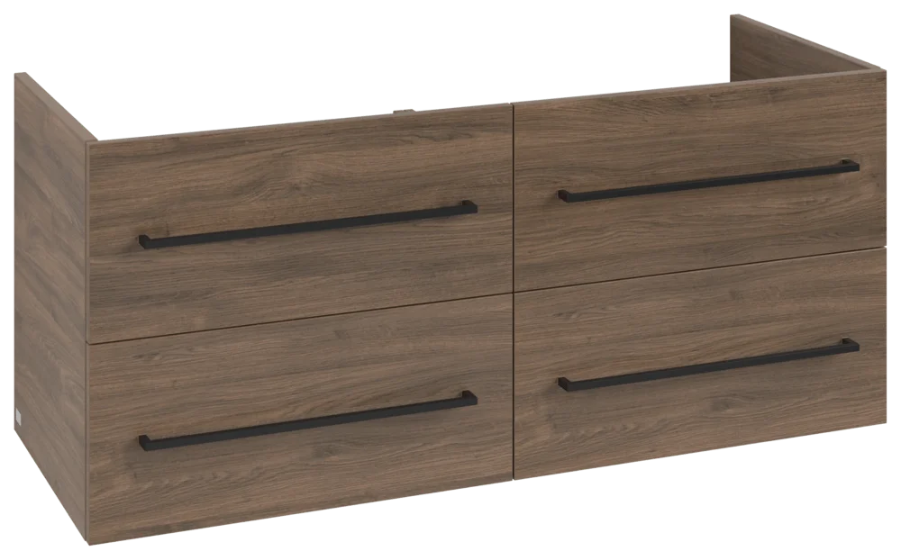 Villeroy & Boch Avento Waschbeckenunterschrank A89310, 1180 x 514 x 484 mm, Eckig, Waschbecken mittig, Arizona Oak
