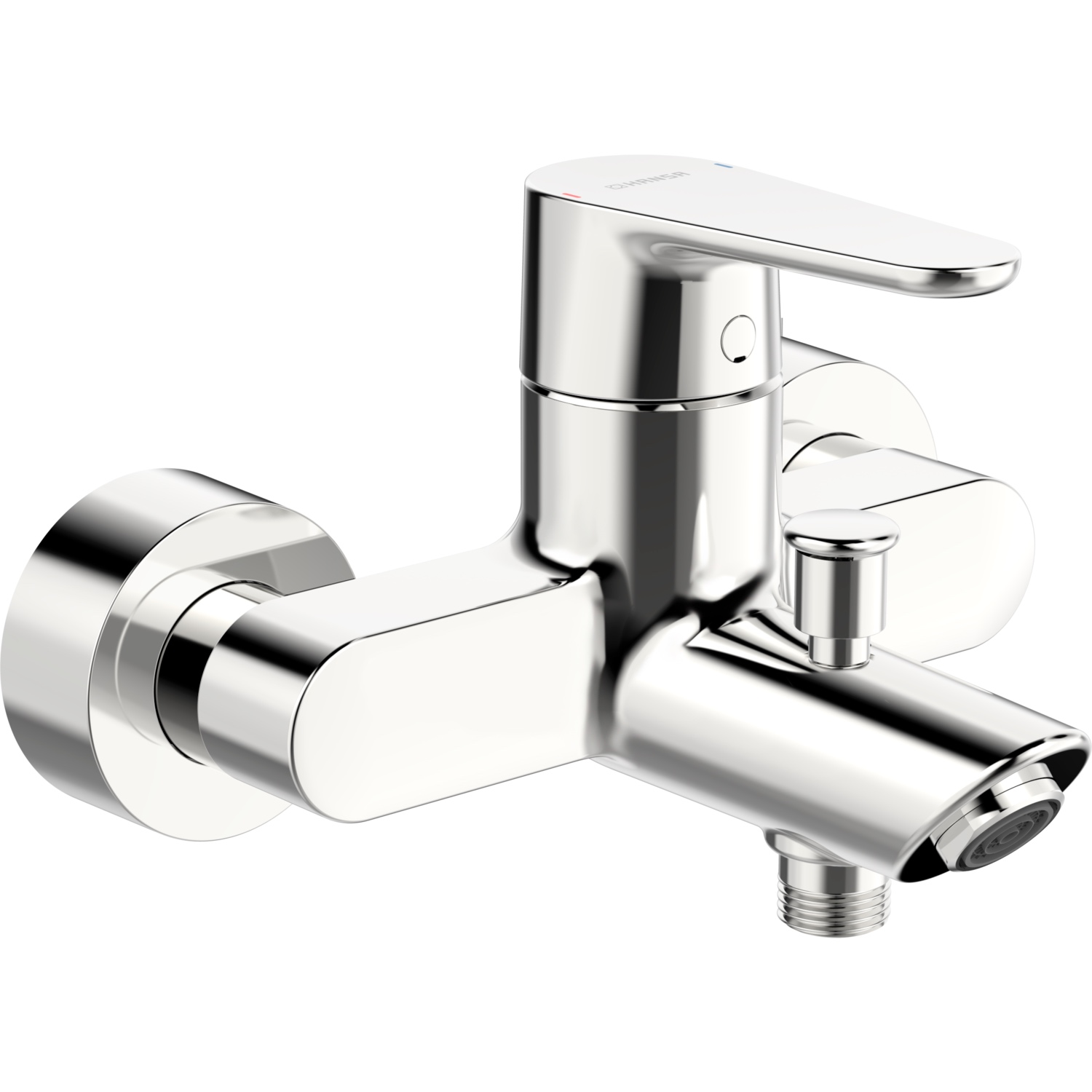 Einhand-Wannenarmatur „Vantis“ Ausladung 154 mm in Chrom Einhand-Wannenarmatur „Vantis“ Ausladung 154 mm in Chrom
