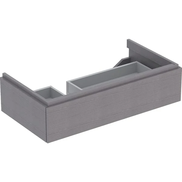 Geberit Waschtischunterschrank „Xeno2“ sculturagrau / Melamin Holzstruktur Geberit Waschtischunterschrank „Xeno2“ sculturagrau / Melamin Holzstruktur