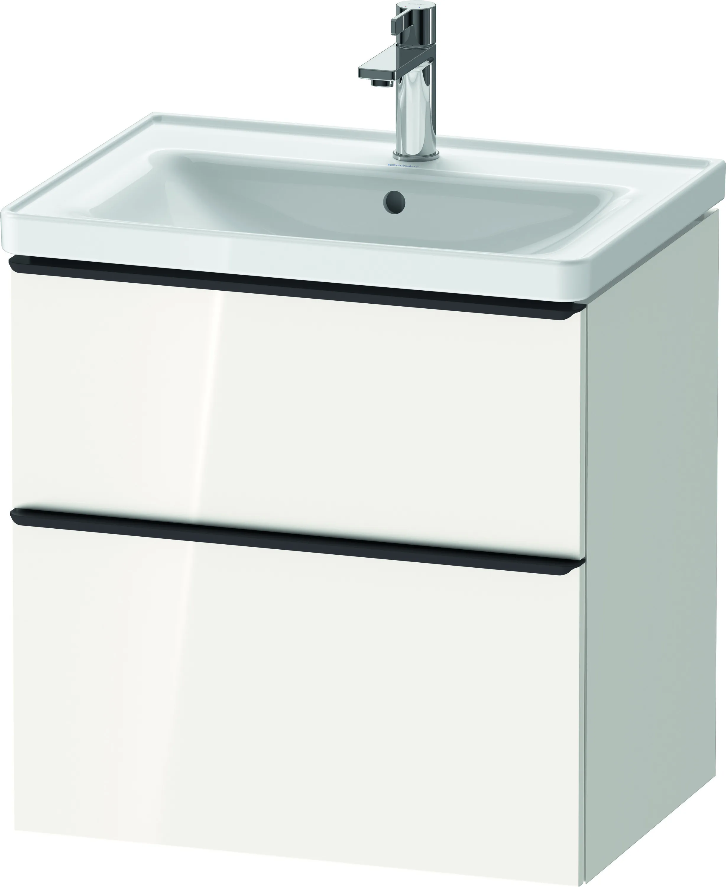 Duravit Waschtischunterschrank wandhängend „D-Neo“ 63,4 × 62,5 × 45,2 cm Weiß Hochglanz