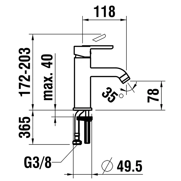 Einhebel-Waschtischmischer Lua Eco+ Ausladung 118 mm Festauslauf Eco+ Funktion: Kaltwasser bei mittiger Hebelstellung Patrone Hebel komplett Luftmischdüse 18.5x1 PCA ohne Ablaufventil Durchfluss/Geräuschgruppe: 4.2 l/min (3 bar) / II, chrom Einhebel-Waschtischmischer Lua Eco+ Ausladung 118 mm Festauslauf Eco+ Funktion: Kaltwasser bei mittiger Hebelstellung Patrone Hebel komplett Luftmischdüse 18.5x1 PCA ohne Ablaufventil Durchfluss/Geräuschgruppe: 4.2 l/min (3 bar) / II, chrom