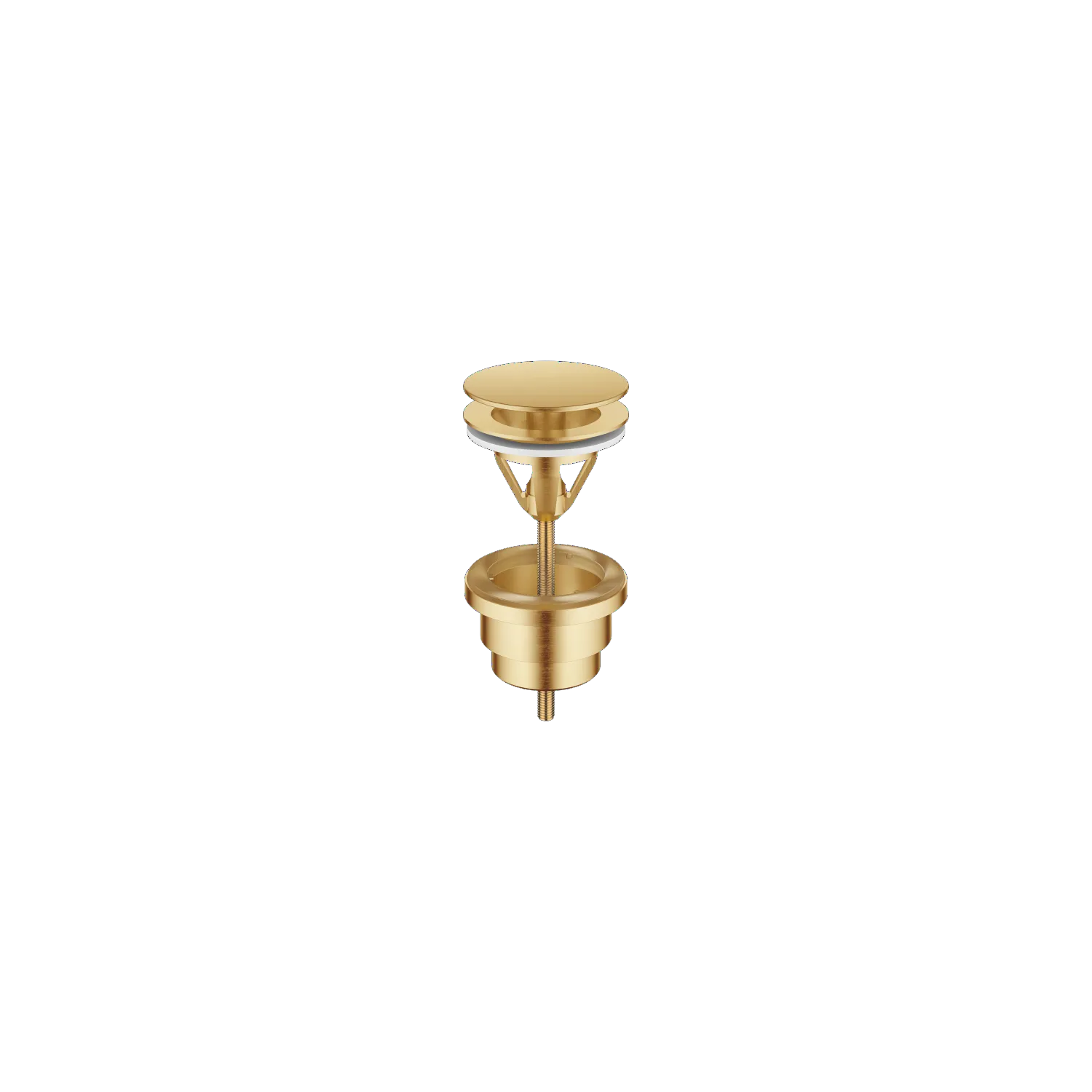 Dornbracht Ablaufgarnitur SERIENNEUTRAL Messing gebürstet (23kt Gold), 1 1/4", für Becken ohne Überlauf