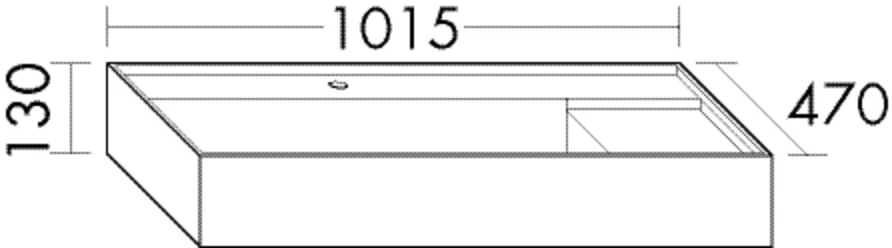 burgbad Sys30 Mineralguss-Waschtisch Weiß Velvet
